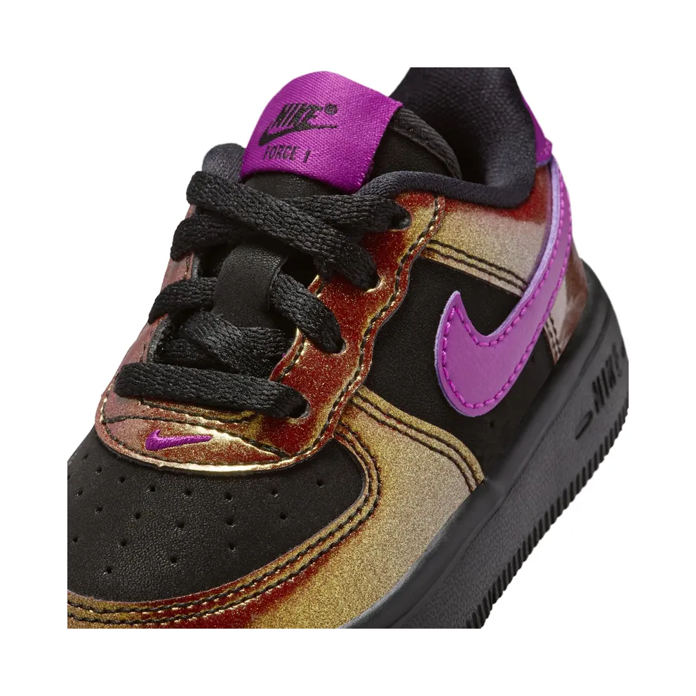Nike Force 1 Low LV8 4 Glam Rock Black Bold Berry (IQ2739-001)