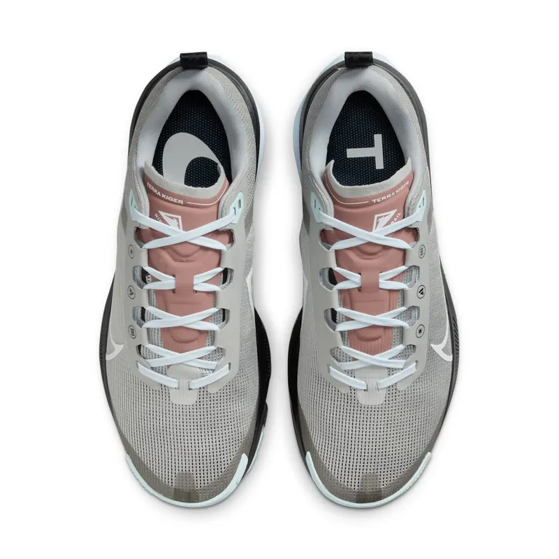 Nike React Terra Kiger 9 Light Smoke Grey Black Glacier Blue White (DR2694-005)