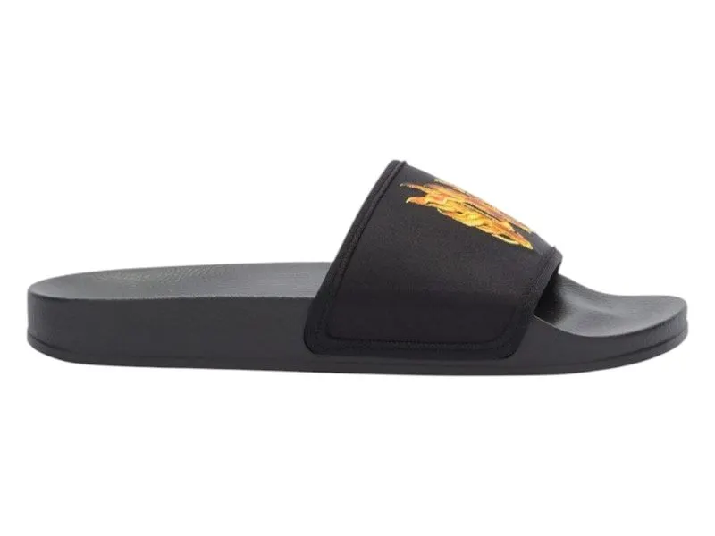 Palm Angels Monogram Pool Sliders Black (PMIC010R24MAT0021020)