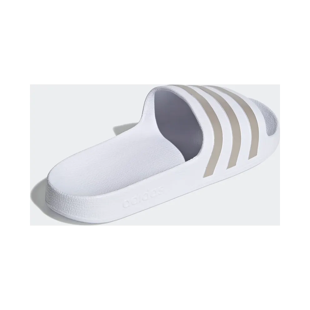 Adidas Adilette Aqua Slides Cloud White / Platinum Metallic / Cloud White (EF1730)
