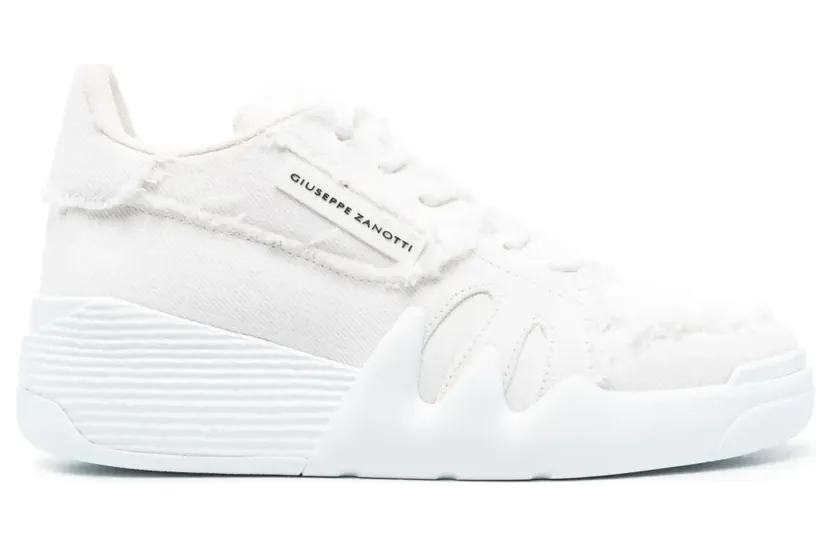 Giuseppe Zanotti Talon sneakers met franje afwerking – Wit (RS30017)