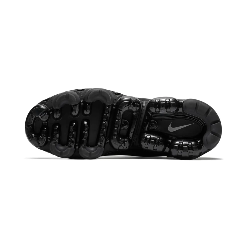 Nike Air VaporMax Leather Triple Black Black/Metallic Silver-Black (AJ8287-001)