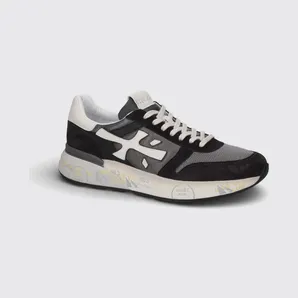 Premiata Mick Suede and Nylon Sneakers Black (MICK8085)