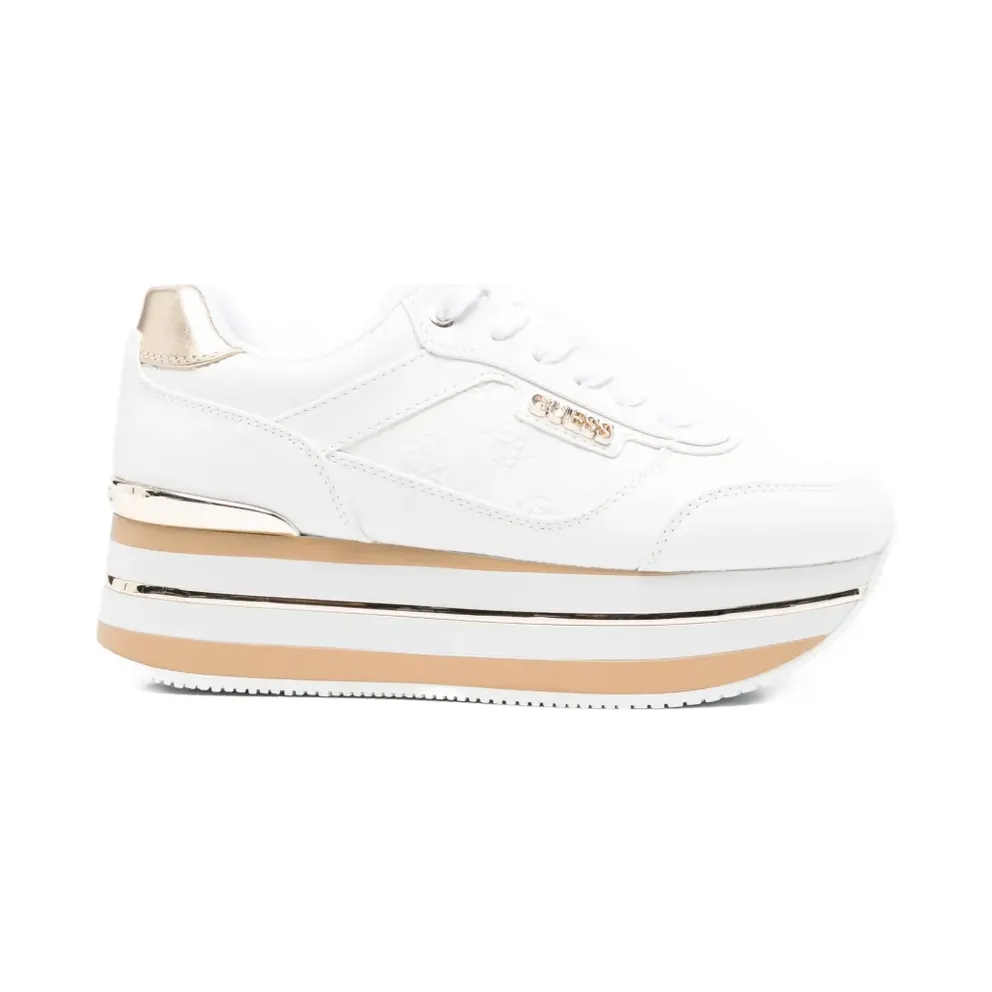 GUESS USA with plateauzool and logo-reliëf – White (FLJHN4ELE12)