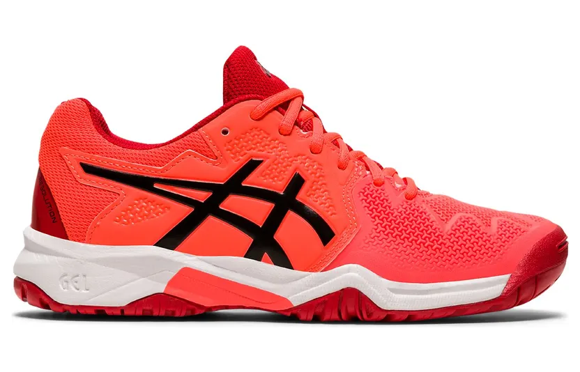 Asics Kids Red Gel-Resolution 8 Big Kids Sneakers (1044A018-701)