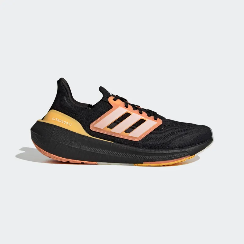 adidas Ultraboost Light Core Black / White Tint / Screaming Orange (HQ8595)
