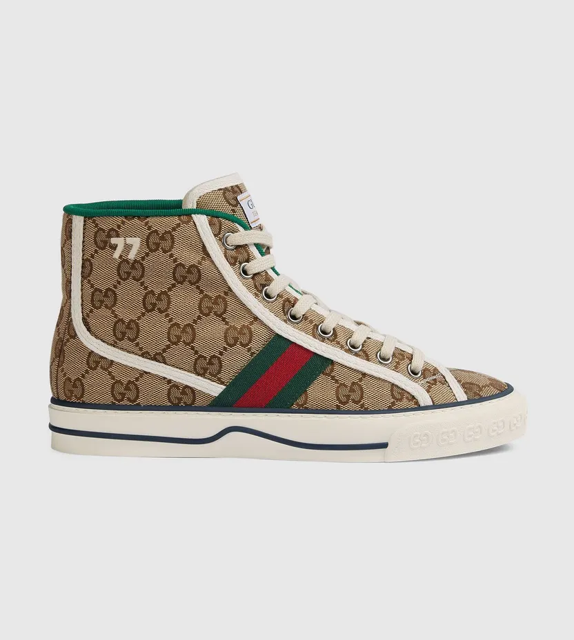 Gucci Tennis 1977 High Top GG (W) (627838 HVK70 9765)
