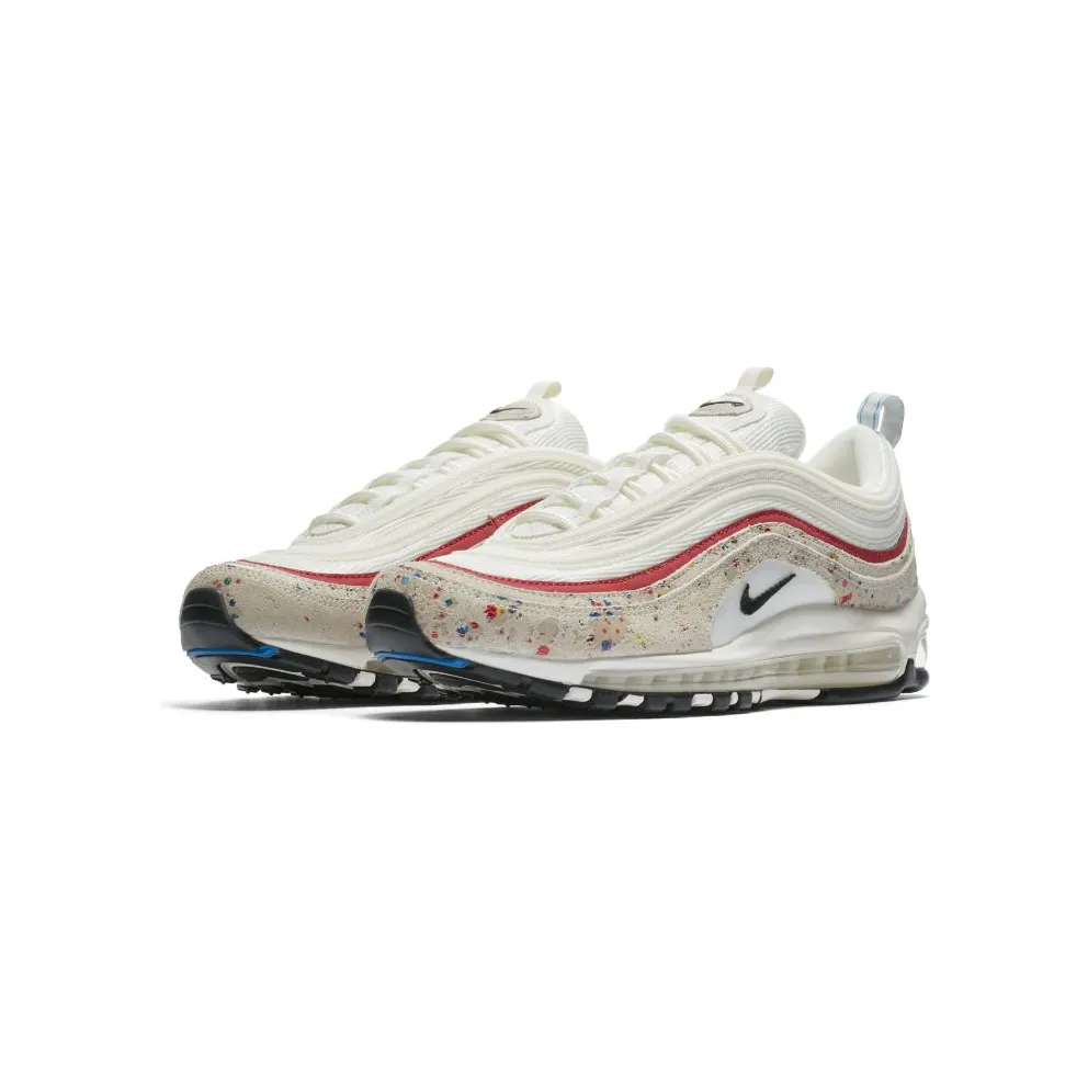 Nike Air Max 97 Paint Splatter Sail/Black-University Red (312834-102)