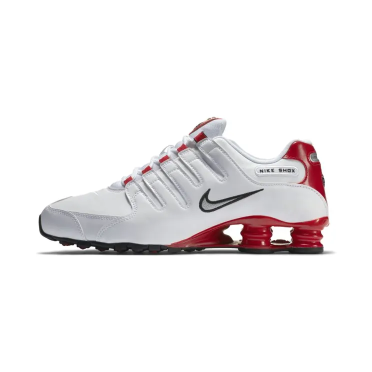 Nike Shox NZ White/University Red/Black/Metallic Silver (378341-110)