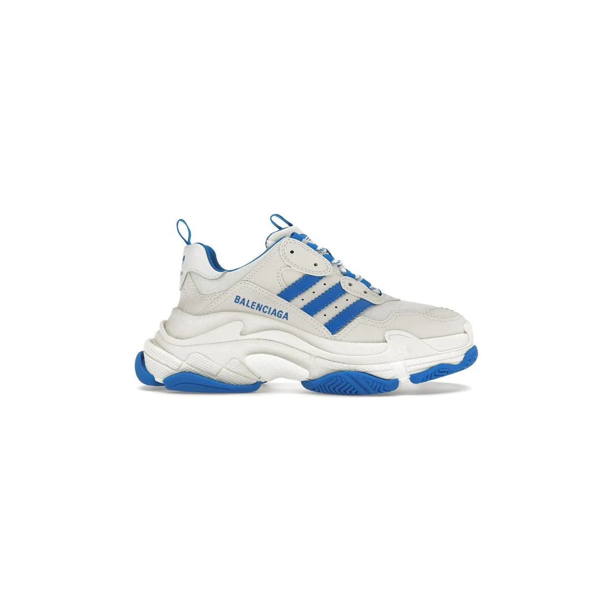 Balenciaga x adidas Triple S White Blue (712764W2ZB39040)