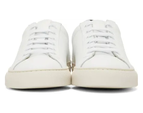 Common Projects White and Black Original Achilles Low Sneakers (3892) (2)