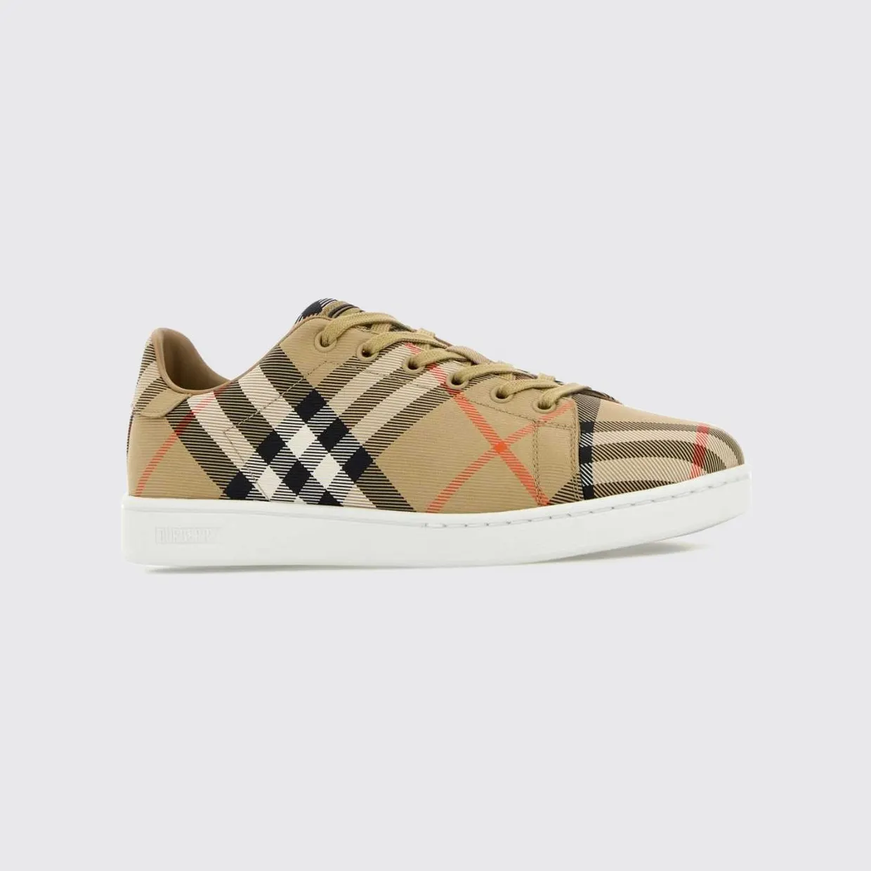 BURBERRY Set Low-Top Sneakers in Vintage Check Fabric Sand (8118855)