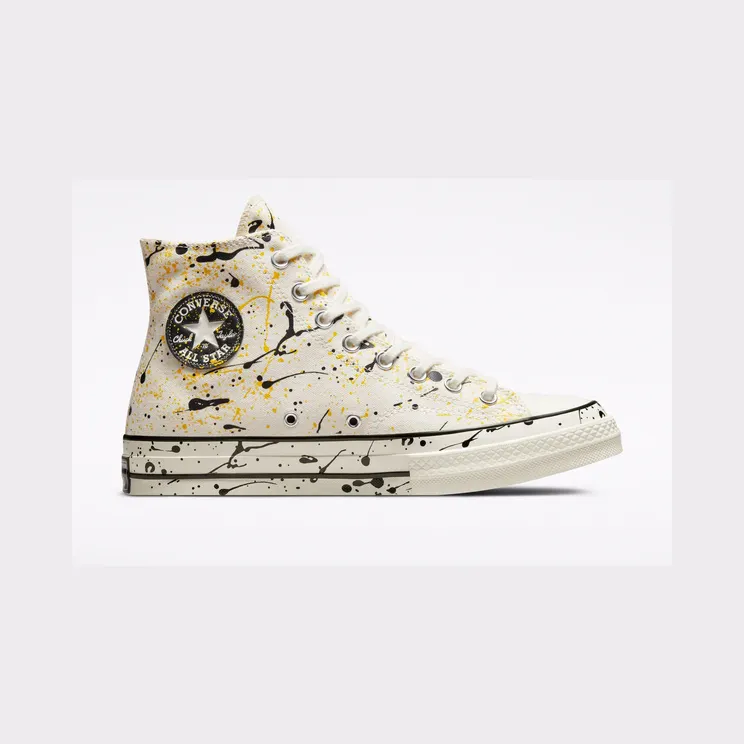 Converse Chuck 70 Archive Paint Splatter Egret/zwart/amarillo (A01170C)