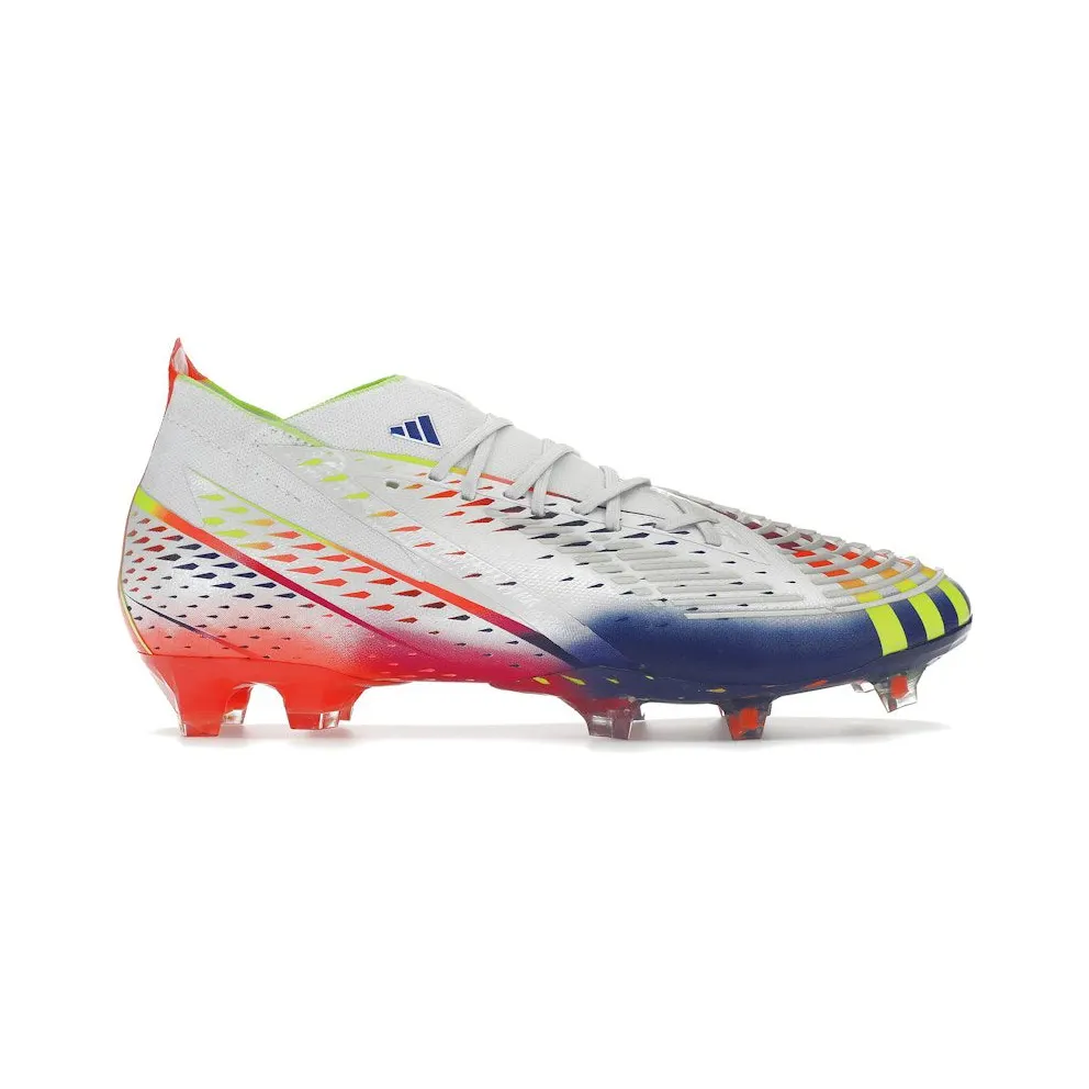 adidas Predator Edge.1 FG White Solar Yellow Power Blue (GW1028)
