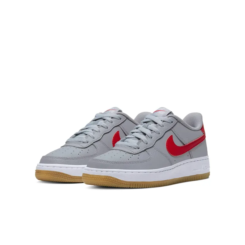 Nike Air Force 1 Low GS “Wolf Grey University Red” (CI1759-002)