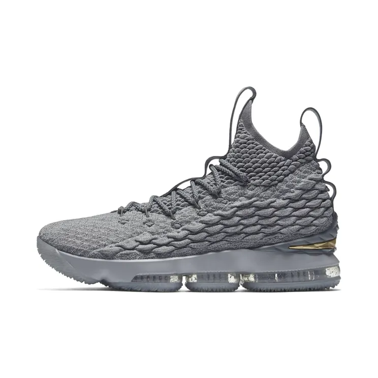 Nike LeBron 15 City Series “Wolf Grey / Cool Grey / Metallic Gold” (897648-005)