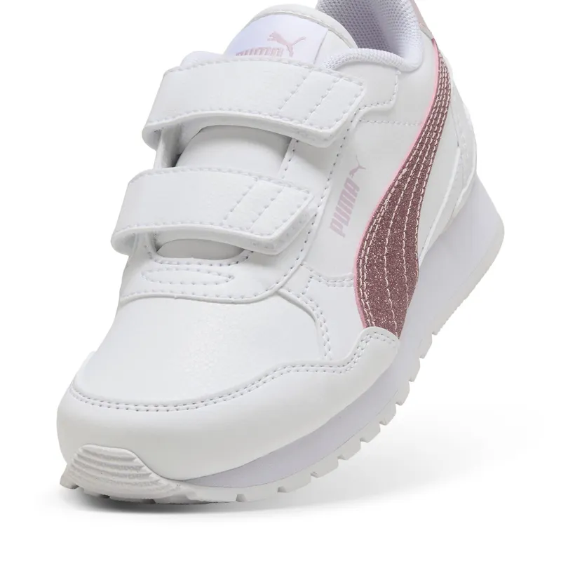 Puma ST Runner v4 Glitter “Puma White / Puma Silver / Cool Light Gray” (401587_02)