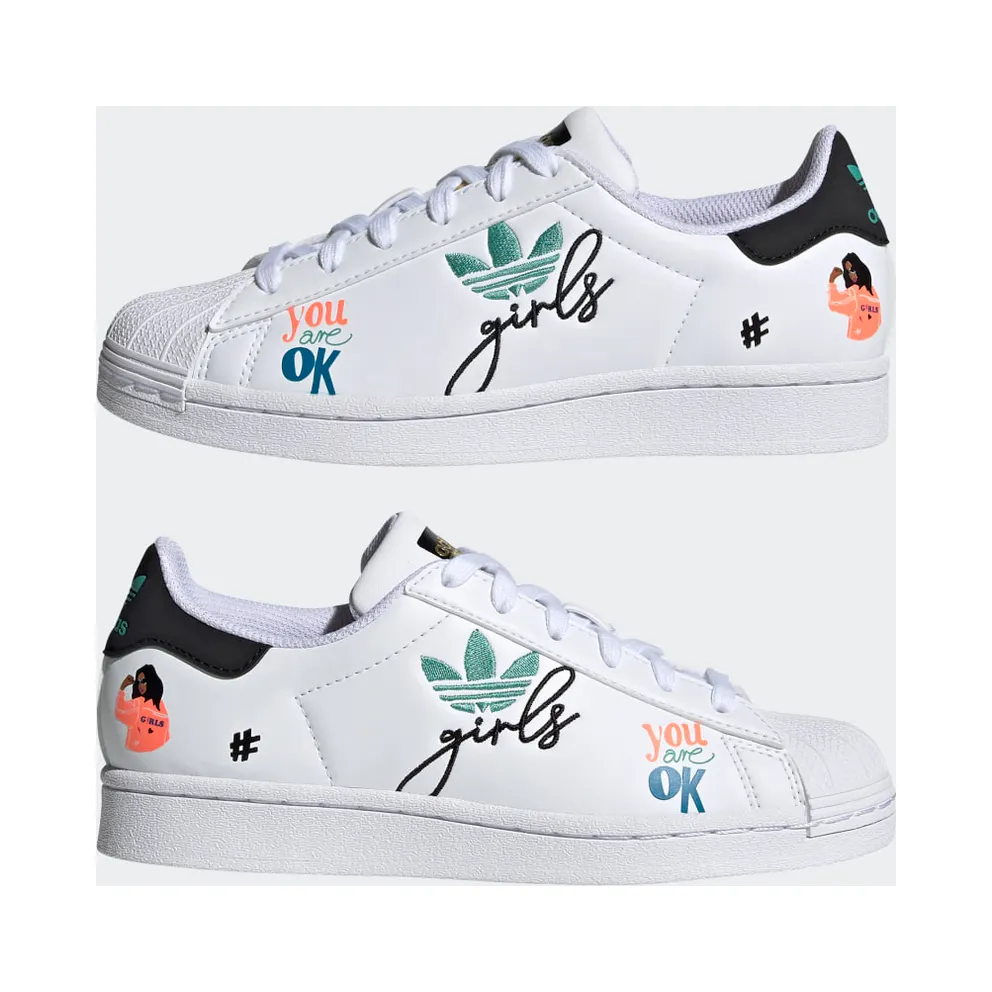 Adidas Superstar Pure Cloud White / Core Black / Gold Metallic (H03995)