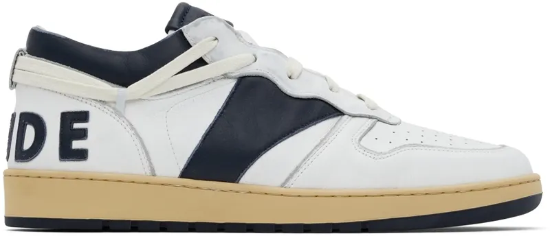 Rhude White & Navy Rhecess Low (RHPF22FO04178807)