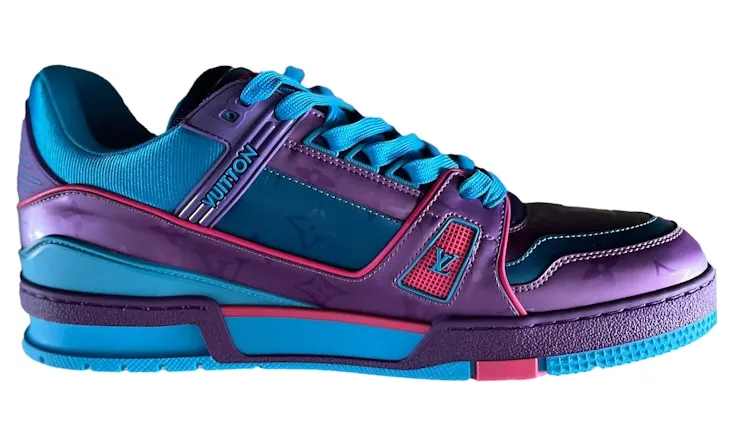 Louis Vuitton Trainer Purple Teal Metallic (1A9JQL)