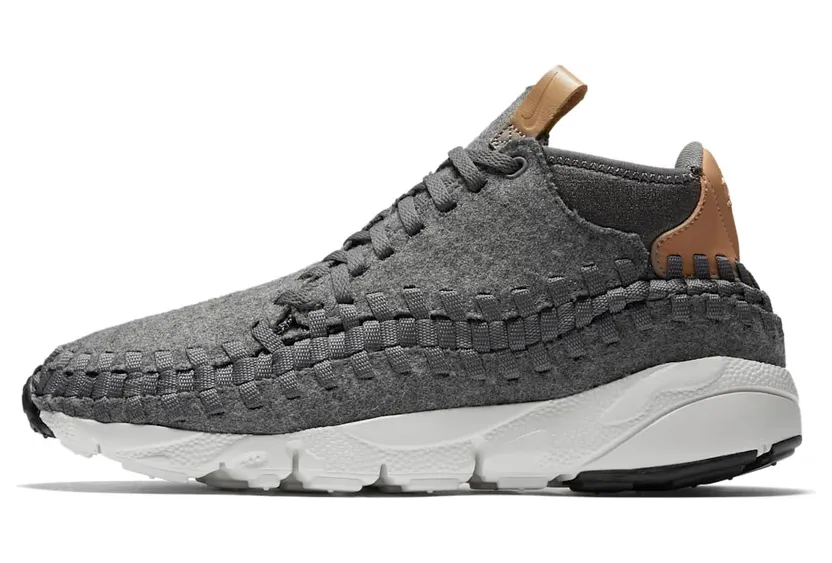 Nike Air Footscape Woven Chukka Light Grey Tan Wool (857874-002)