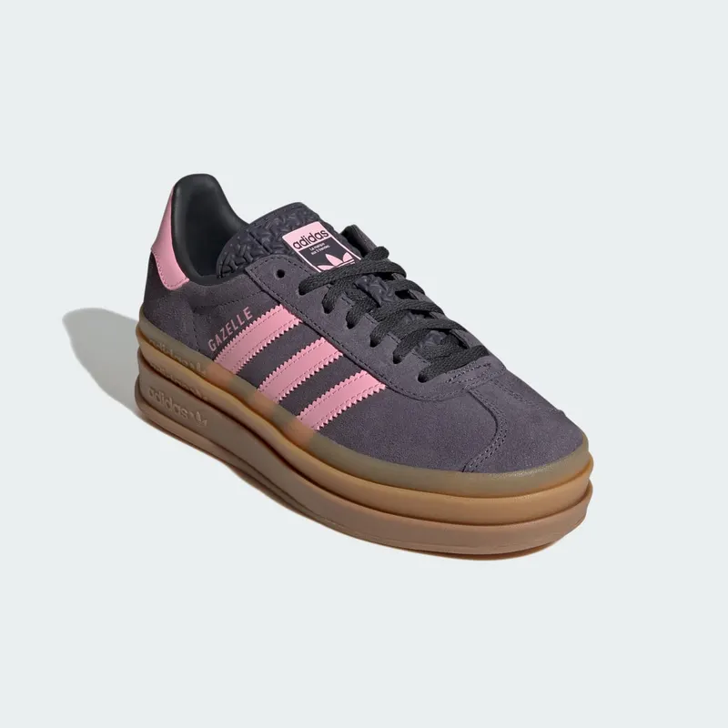 Adidas Gazelle Bold Aurora Onix / Bliss Pink / Carbon (IH6459)