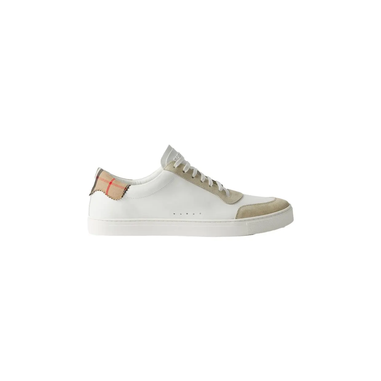 Burberry Cotton Check Sneakers Neutral White (80664681)