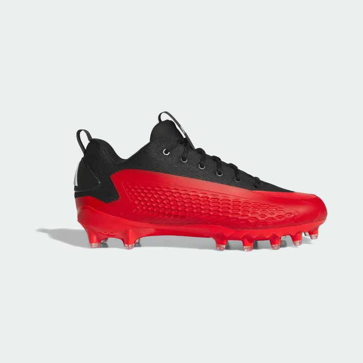 adidas Anthony Edwards 1 Low American Football Cleat “Core Black / Red / Cloud White” (LA6909)
