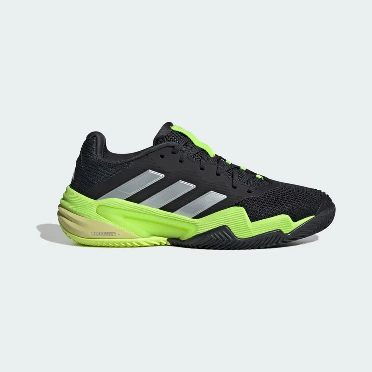 Adidas Barricade 13 Clay Tennisschoenen Core Black / Zero Metalic / Lucid Lemon (IH2560)