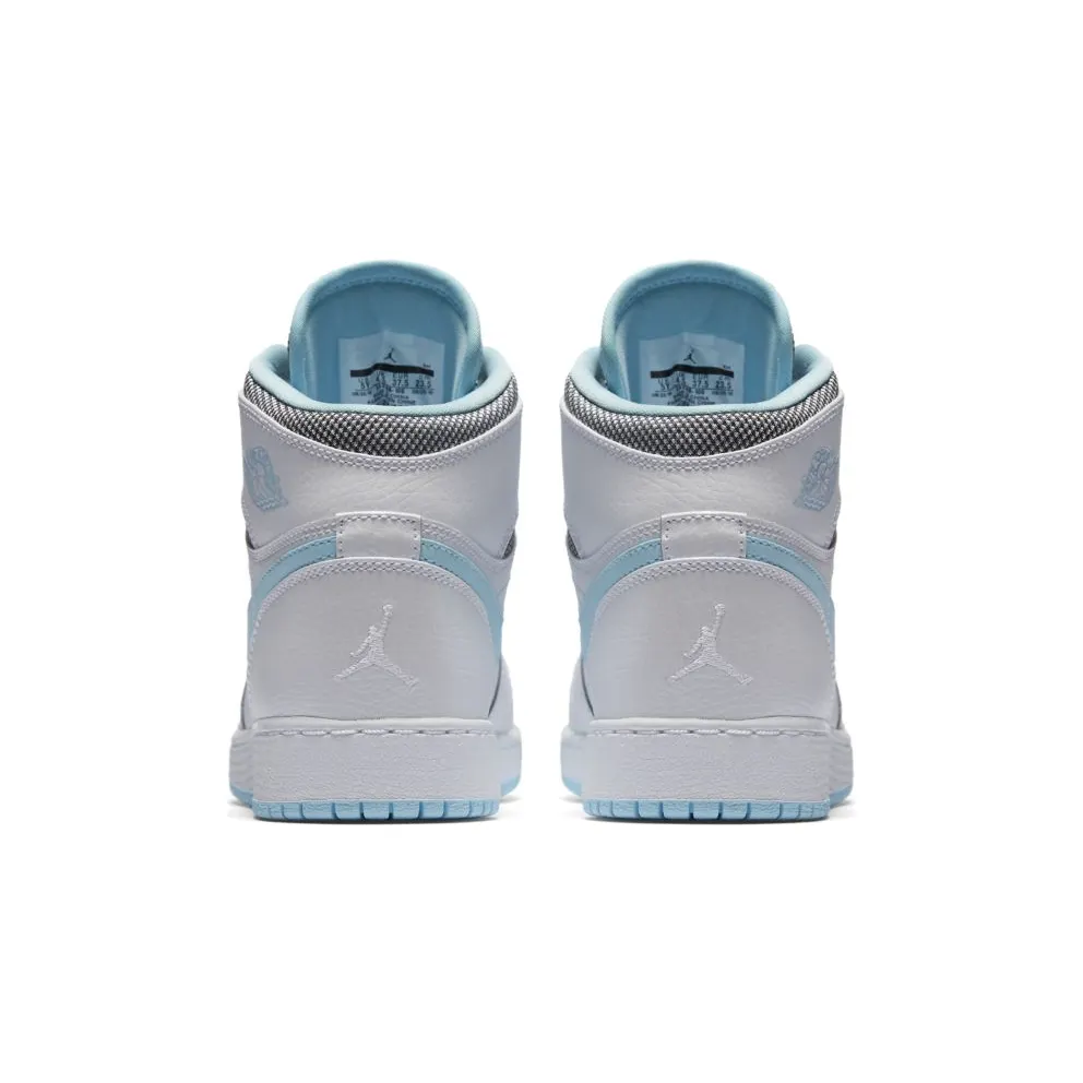 Jordan 1 Retro High White Still Blue (GS) White/White-Still Blue (332148-106)
