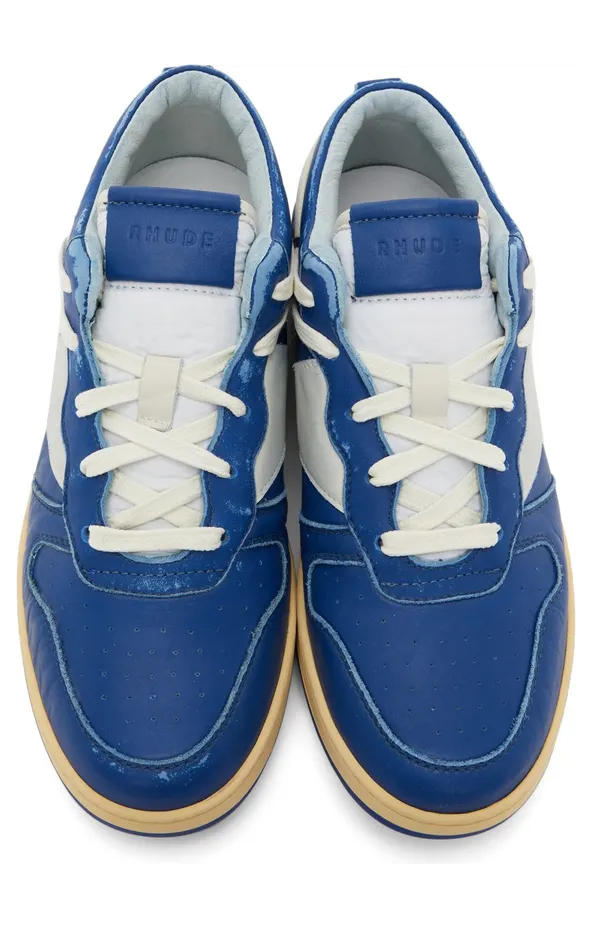 Rhude SSENSE Exclusive Navy Rhecess Low Sneakers (RHFW21FO30039302) (5)