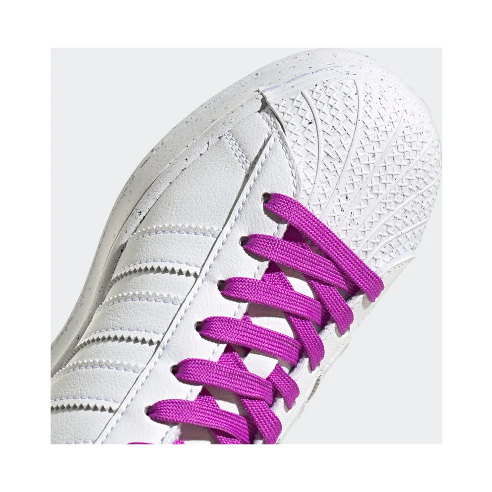 Adidas Superstar Bold ‘Clean Classics Collection – White Shock Purple’ Cloud White/Cloud White/Shock Purple (FY0129)