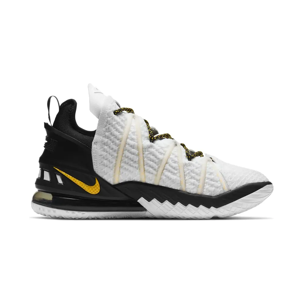 LeBron 18’White/Black/Gold’Basketball Shoe White (CQ9283-100)