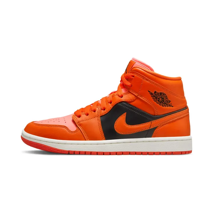 Air Jordan 1 Mid “Crimson Bliss / Black / Sail / Rush Orange” (DM3381-600)