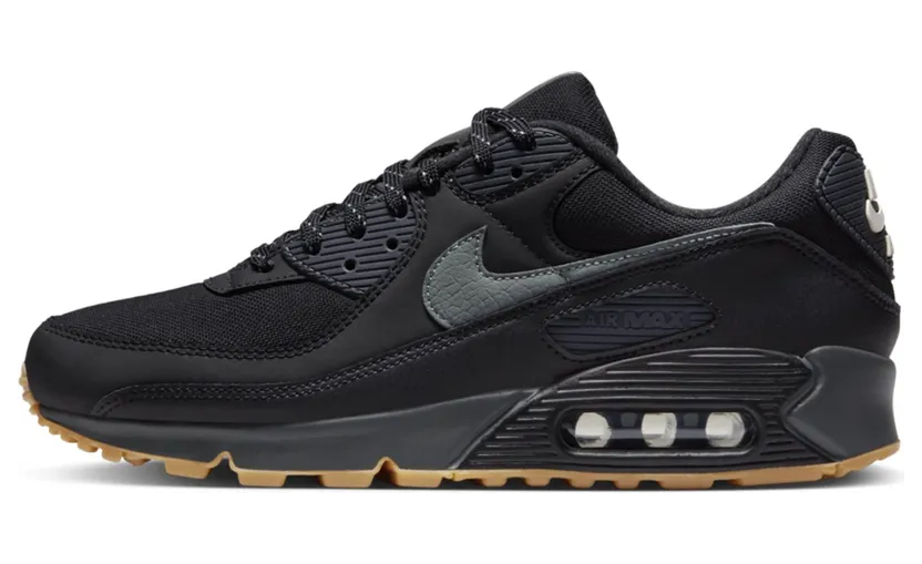 Nike Air Max 90 Black Smoke Grey Gum Reflective (FV0387-001)