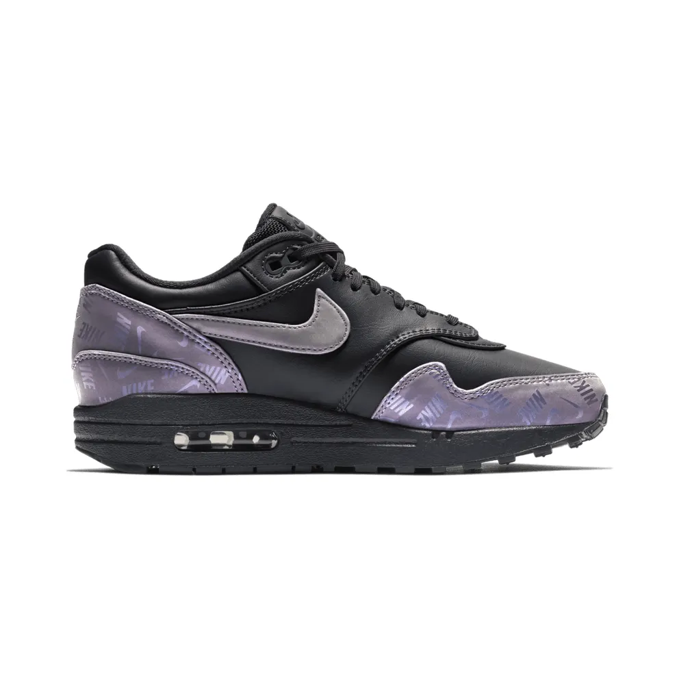 Nike Air Max 1 Lux Oil Grey Logo Prints (W) (917691-001)