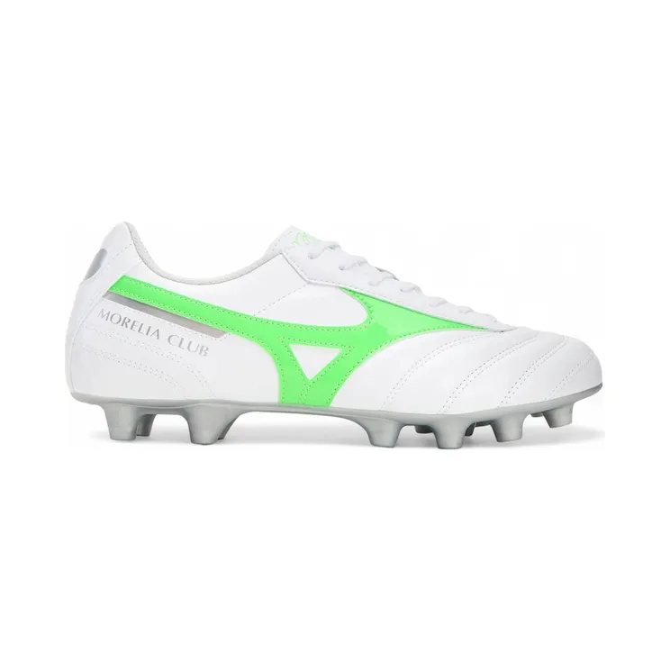 Mizuno Morelia II Club MD White Neon Green Galaxy Silver (P1GA251637)