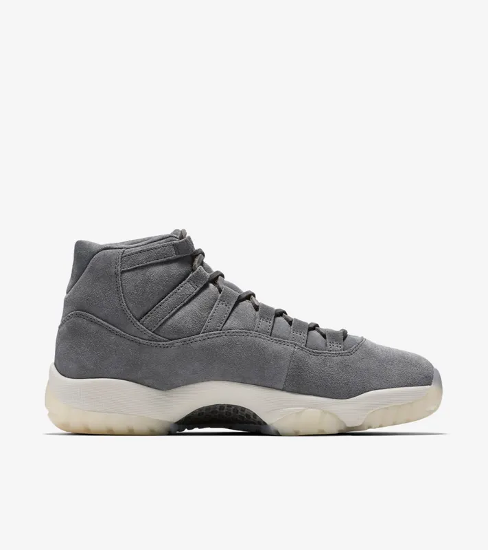 Jordan 11 Retro Pinnacle Grey Suede Cool Grey/Sail (914433-003)