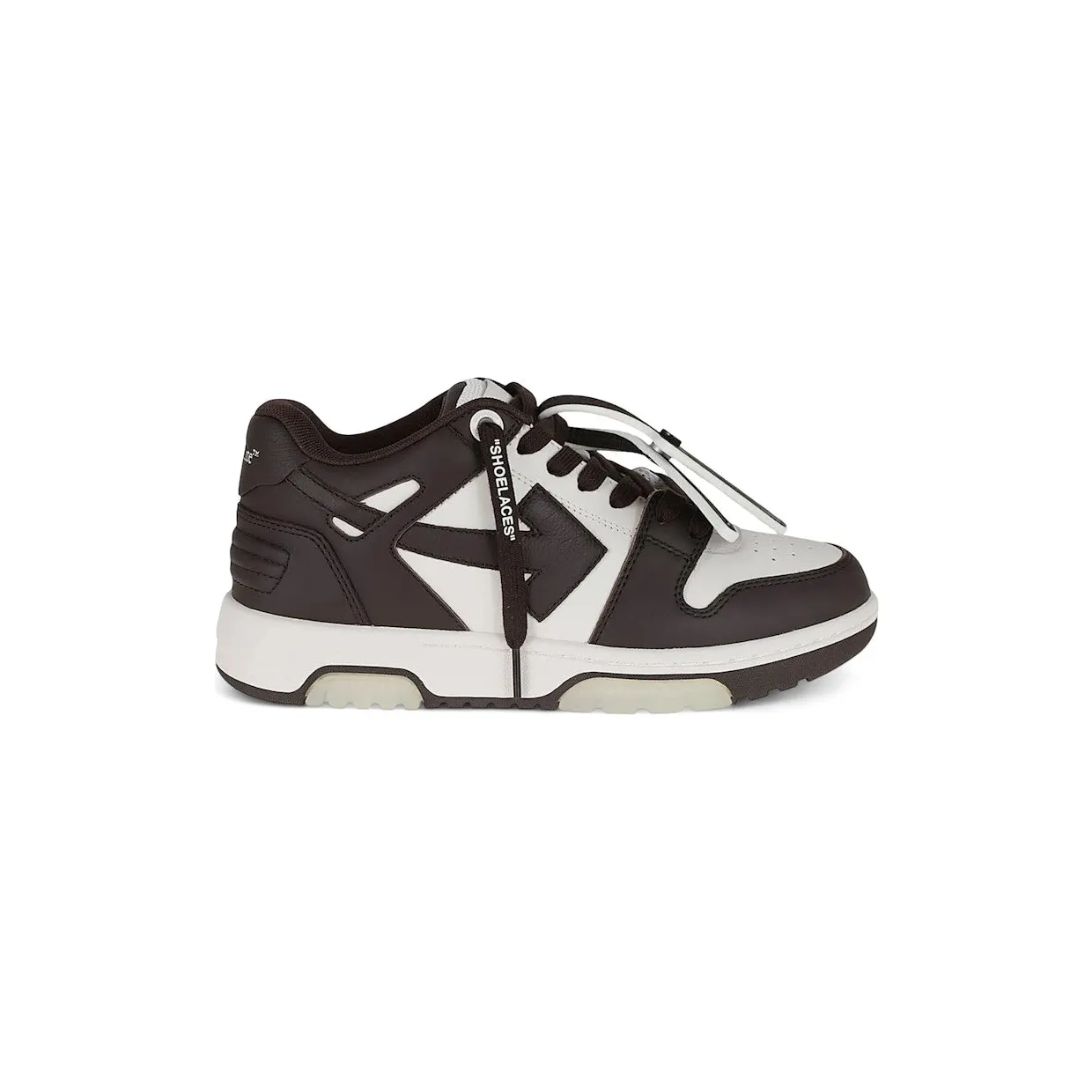 OFF-WHITE Out Of Office OOO Low Tops Chocolate White (OWIA259C99LEA0066G0A)