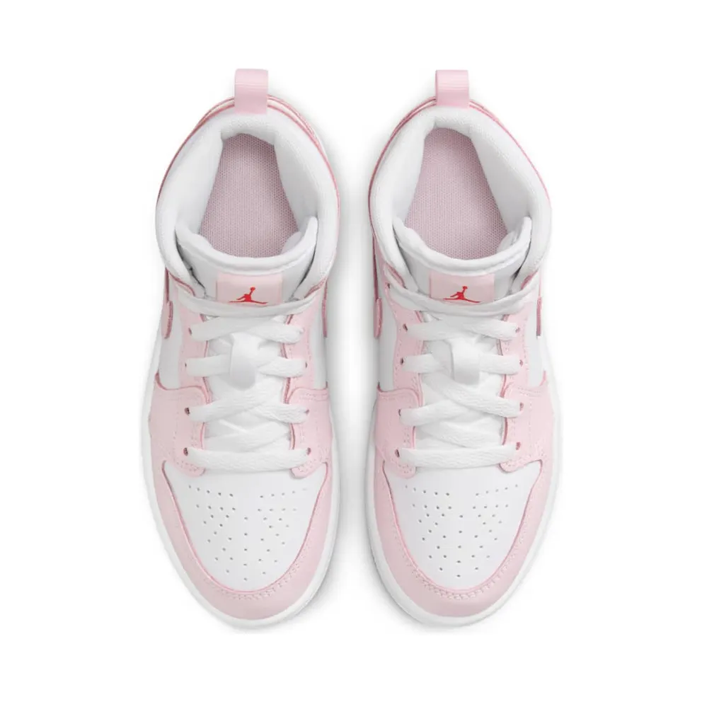Jordan 1 Mid PS “Pink Foam Fire Red White” (DQ8424-608)