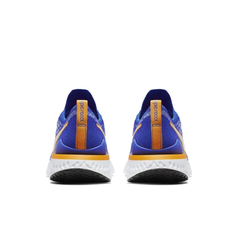 Nike Epic React Flyknit 2 Racer Blue Racer Blue Black Orange Peel White (CJ5228-400)