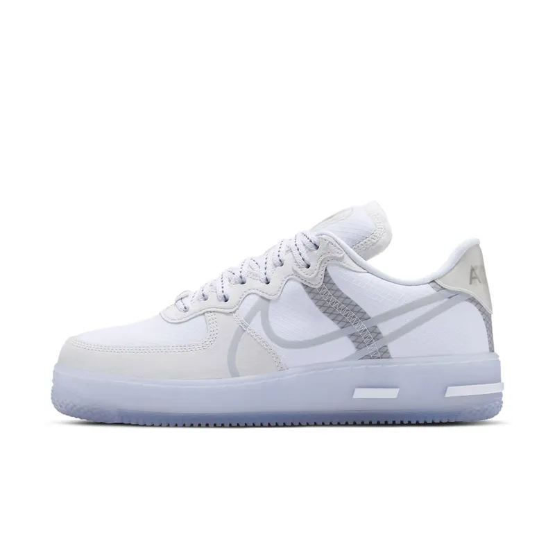 Nike  Air Force 1 React White Light Bone White/Light Bone-Sail-Rush Coral (CQ8879-100)