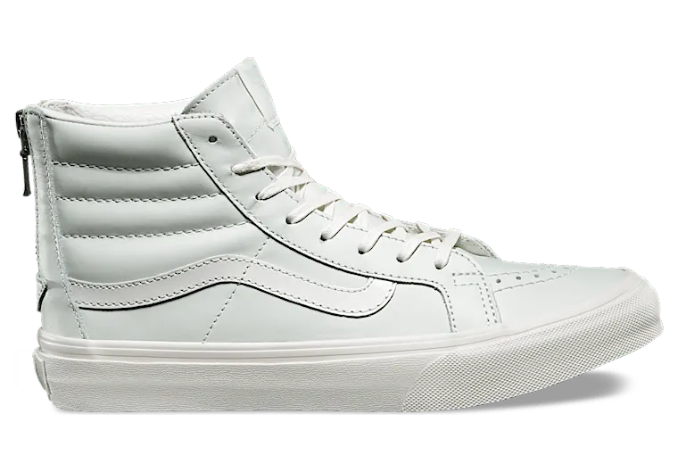 Vans Sk8-Hi Slim Zip Leather Zephyr Blue