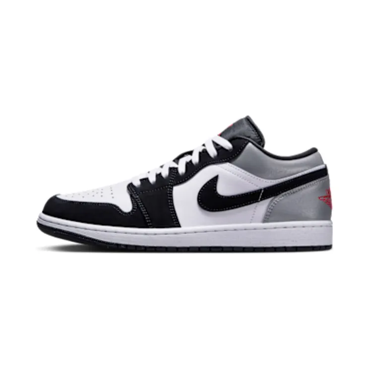Jordan 1 Low SE “White / Black / Matte Silver / Fire Red” (HF3148-106)