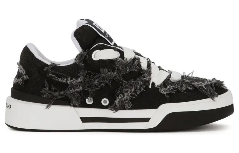 Dolce & Gabbana New Roma sneakers met franje – Zwart (CS2211AQ257)