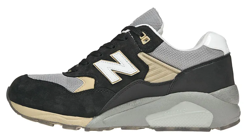 New Balance 580 Burn Rubber White Collar Black/Grey-White (MT580WC)