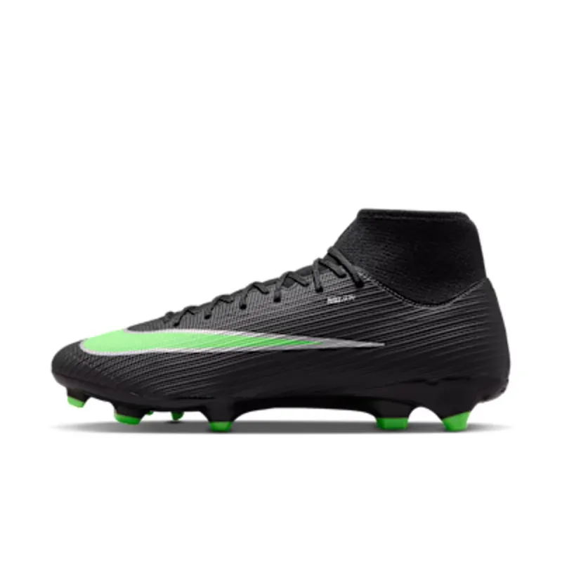 Nike Mercurial Superfly 11 Academy Multi-Ground High-Top “Black/Black/Illusion Green” (IO1485-001)