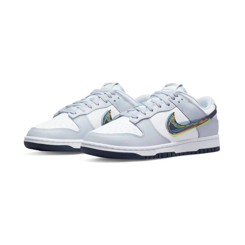 Nike Dunk Low 3D Swoosh White Grey (DV6482-100)