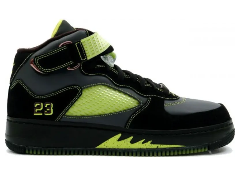 Air Jordan Force Black Bright Cactus 5