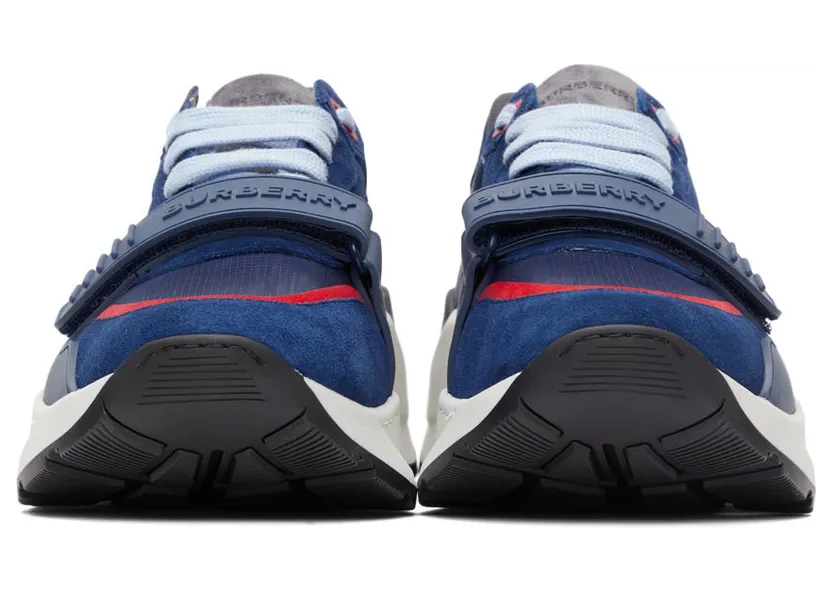 Burberry Blue & Red Ramsey Sneakers (8045534) (2)